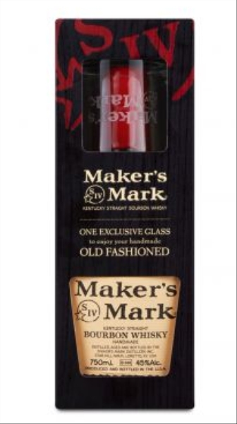 Image sur Maker's Mark + Verre 45° 0.7L